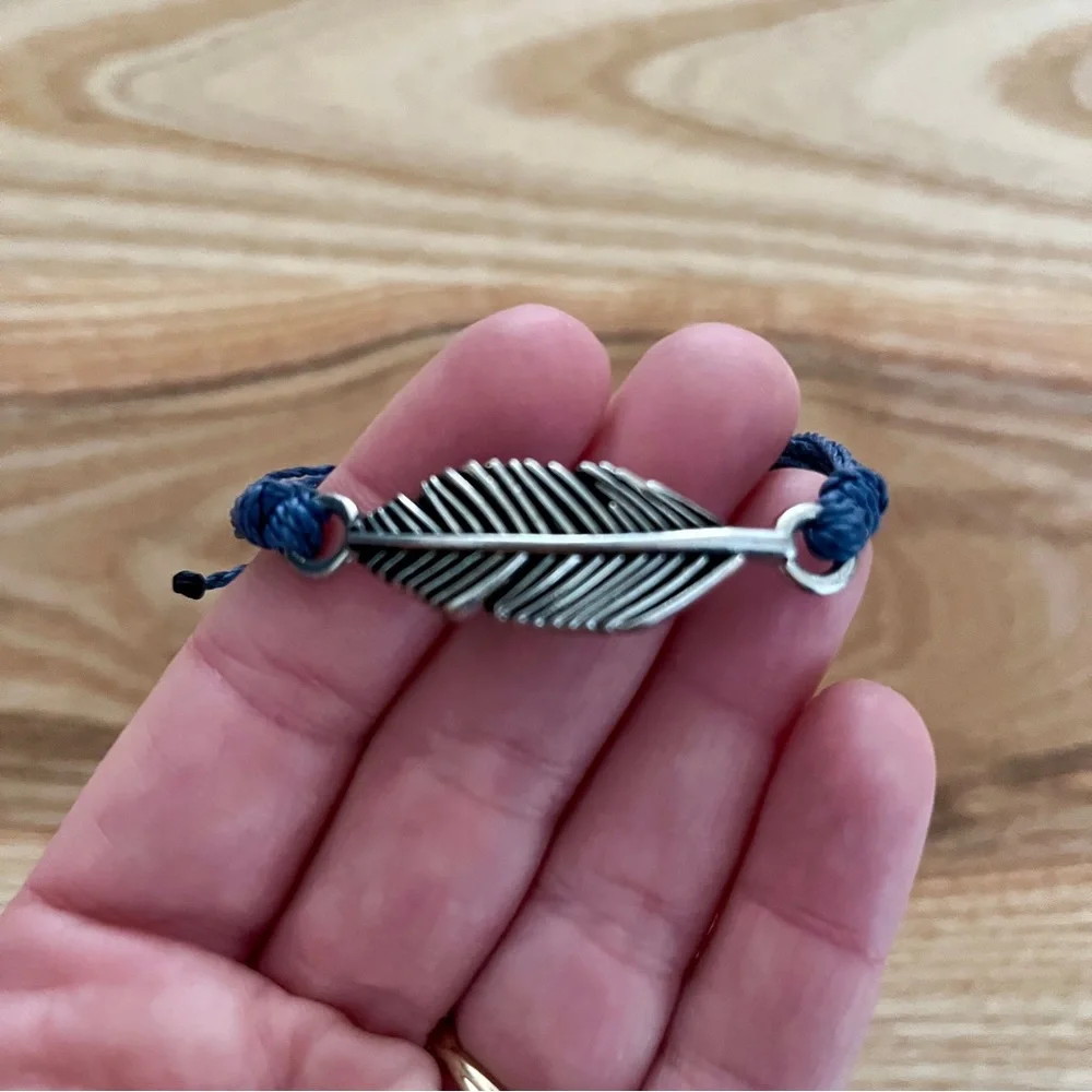 Pura Vida Feather Charm Bracelet - Picture 2 of 4